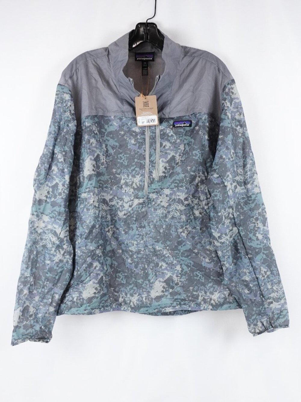 Patagonia Houdini Stash 1/2 Zip Pullover In Rockwash Thermal Blue - Women's XXS